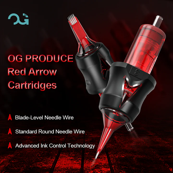 OG Red Arrow Round Liner (RL) Tattoo Needle Cartridges 20pcs - Image 2