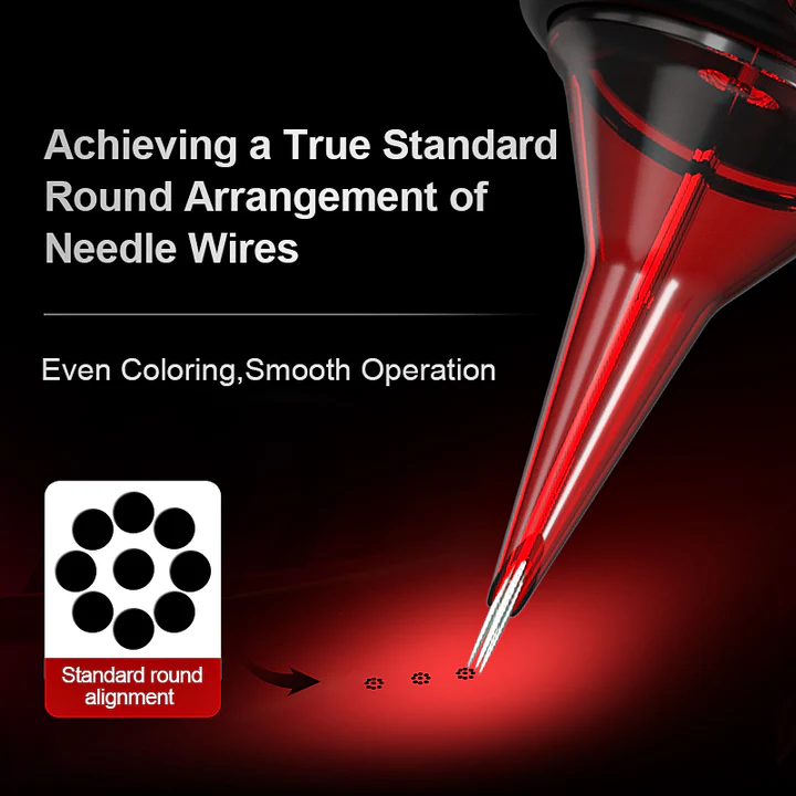 OG Red Arrow Round Liner (RL) Tattoo Needle Cartridges 20pcs - Image 3
