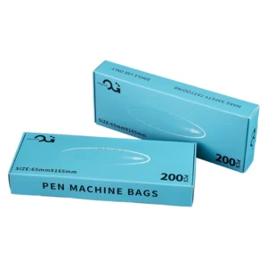 OG Disposable Tattoo Pen Covers – protective polyethylene sleeves for pen-style tattoo machines, hygienic barrier against ink and contaminants, semi-transparent design.