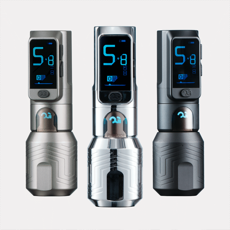 OG wireless tattoo pen with three colours front image